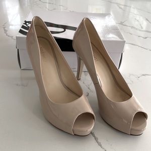 Nine West Patent Leather Peep Toe Heel